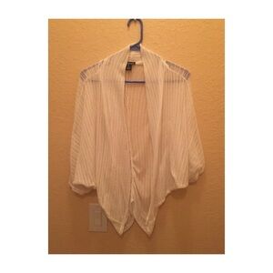 Willi Smith Cream Sheer Shrug